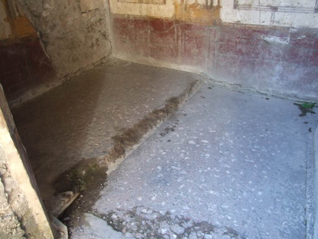VI.9.6 Pompeii.  March 2009.  Room 16.  Floor and raised bed area.