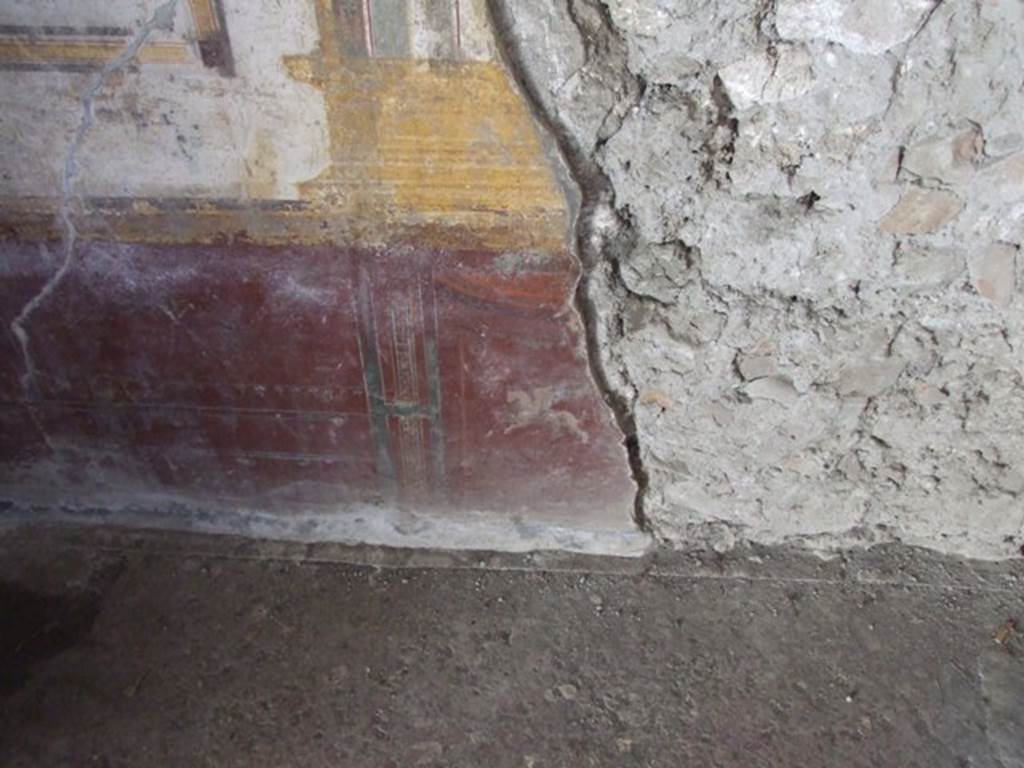 VI.9.6 Pompeii. March 2009. Room 16, dado on south wall.