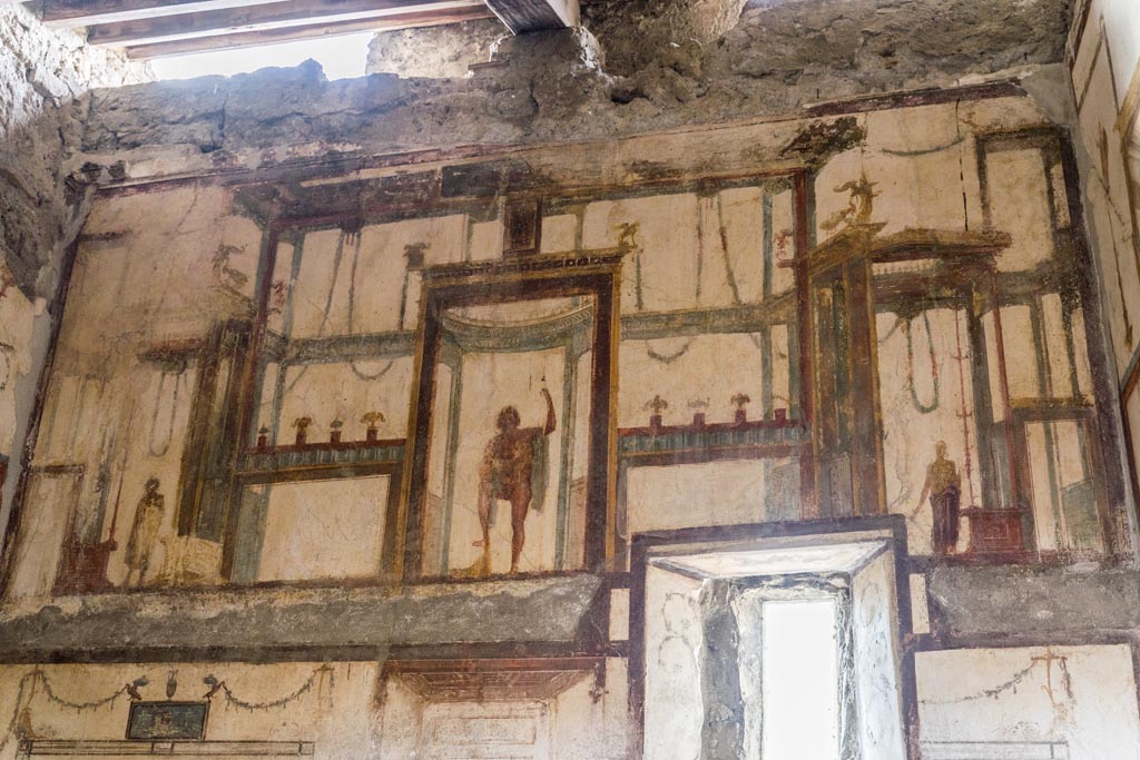 VI.9.6 Pompeii. January 2023. Room 16, upper west wall. Photo courtesy of Johannes Eber.