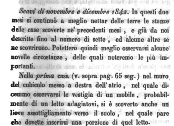 See Bullettino Archeologico Napoletano, Anno Primo, 1843, Napoli: Tipografia Tramater, No. X, 1 giugno 1843, p.73.