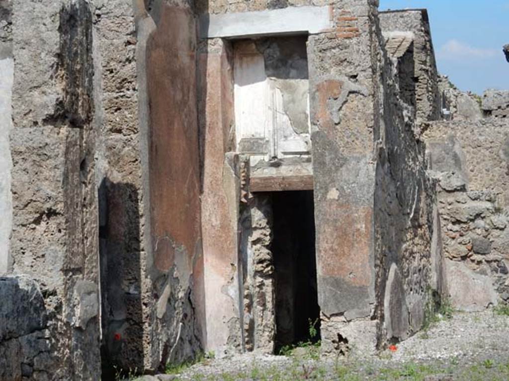 VI.14.43 Pompeii. May 2015. Looking north-east across atrium to rooms on the north side. Photo courtesy of Buzz Ferebee.
