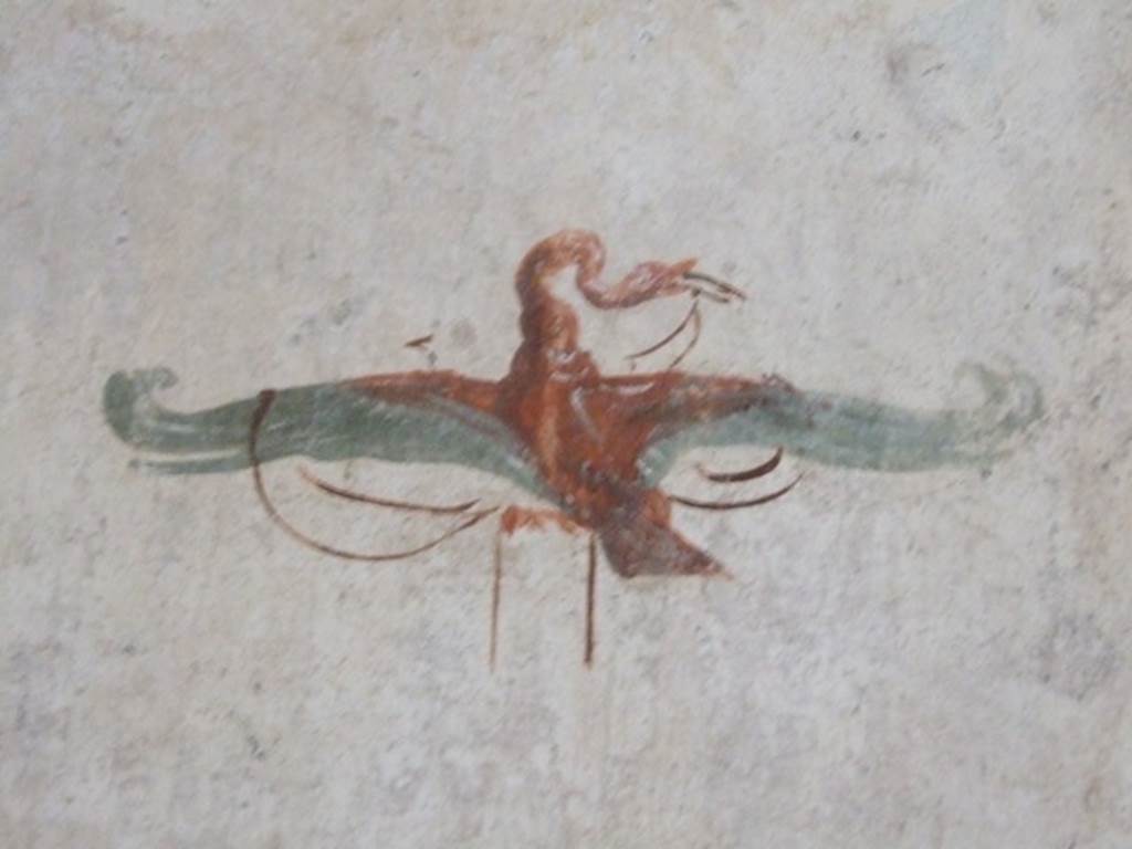 VI.15.8 Pompeii. December 2007.  Detail of painting in cubiculum at rear of tablinum.