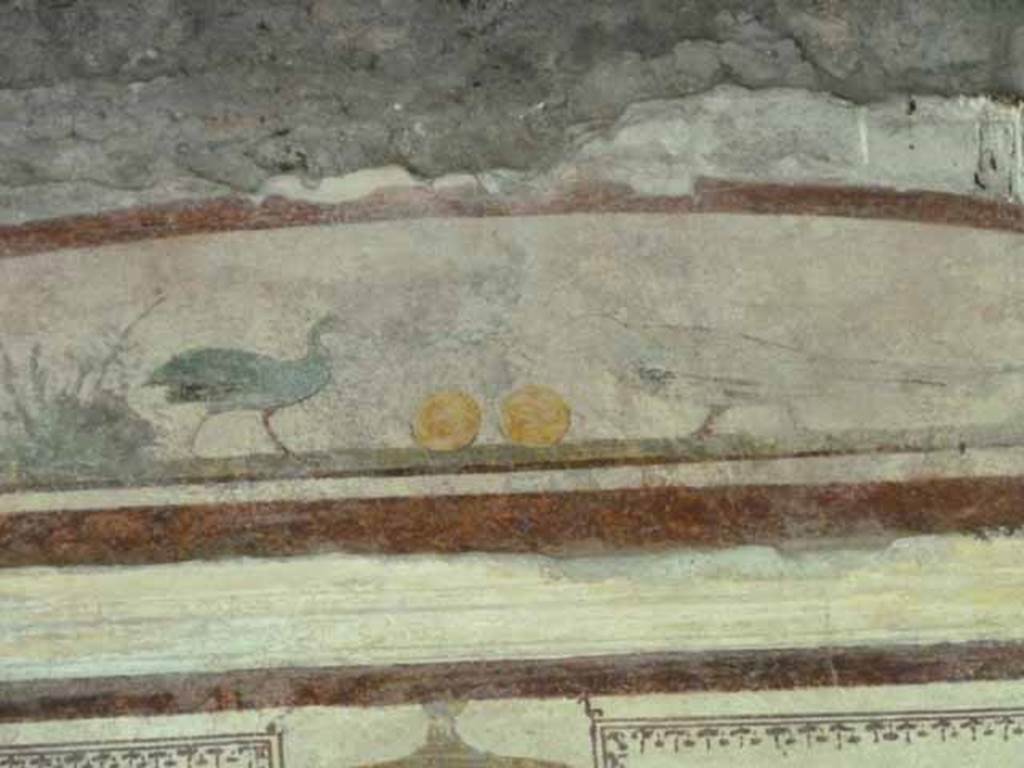 VI.15.8 Pompeii. May 2010. Detail from east wall