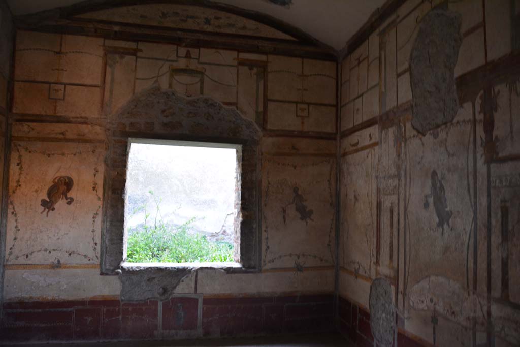 VI.16.7 Pompeii. March 2019. Room Q, looking towards west wall with window.
Foto Annette Haug, ERC Grant 681269 DÉCOR.
