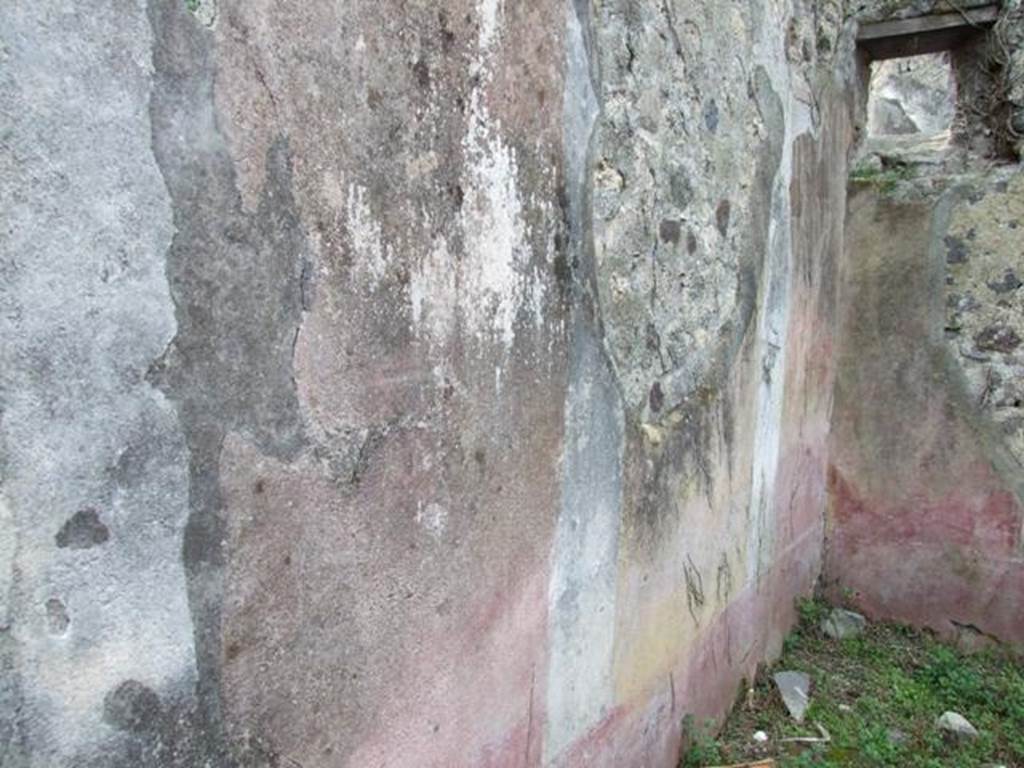 VI.16.29 Pompeii. March 2009. Room E, south wall, decorated with one central yellow panel.