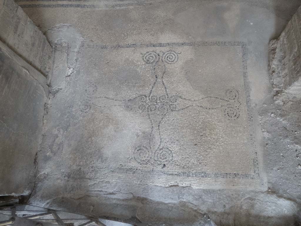 VI.17.42 Pompeii. September 2017. Mosaic entrance doorway threshold in the form of a cross, vestibule 1.
Foto Annette Haug, ERC Grant 681269 DÉCOR.
