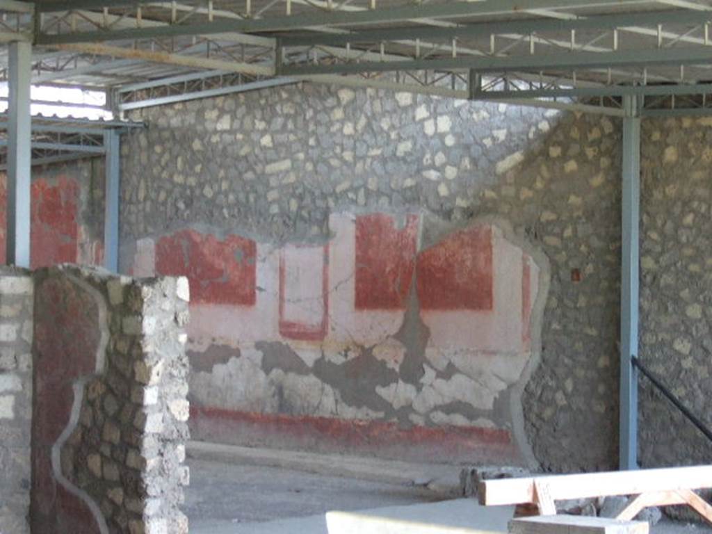 VI.17.42 Pompeii. May 2006. South wall of atrium 4.