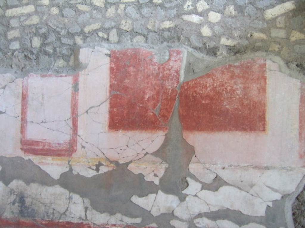 VI.17.42 Pompeii. May 2006. West end of south wall of atrium 4.