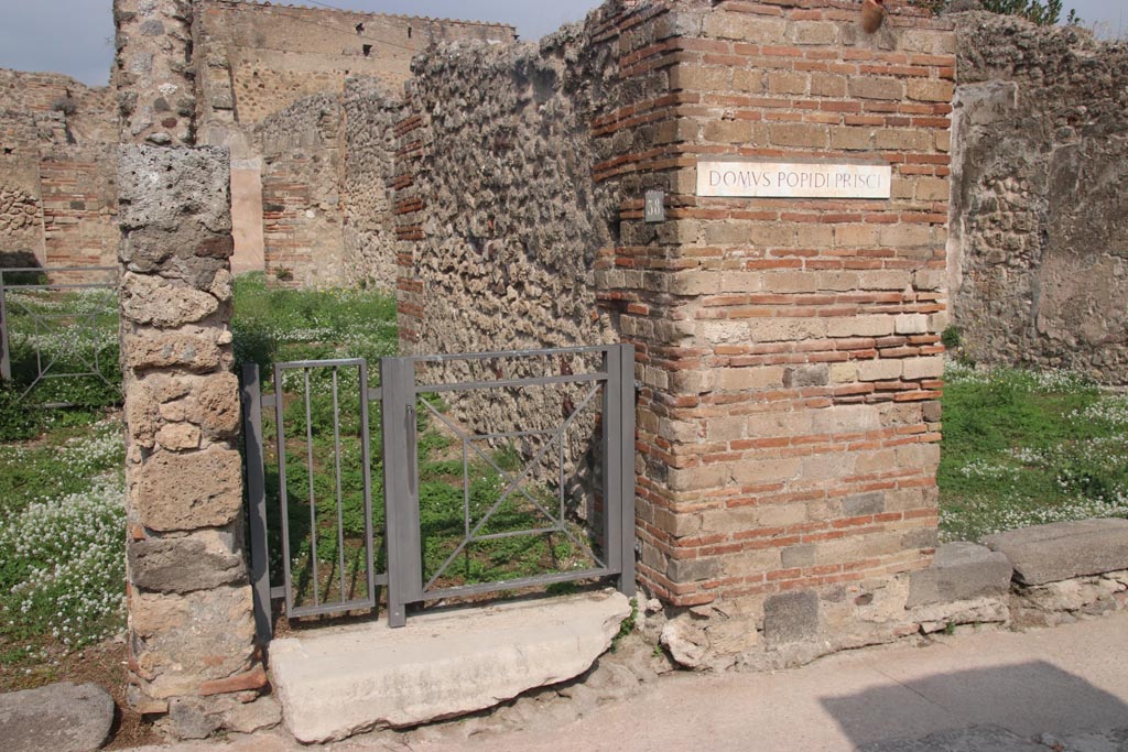 VII.2.38 Pompeii. October 2023. Entrance doorway. Photo courtesy of Klaus Heese.
