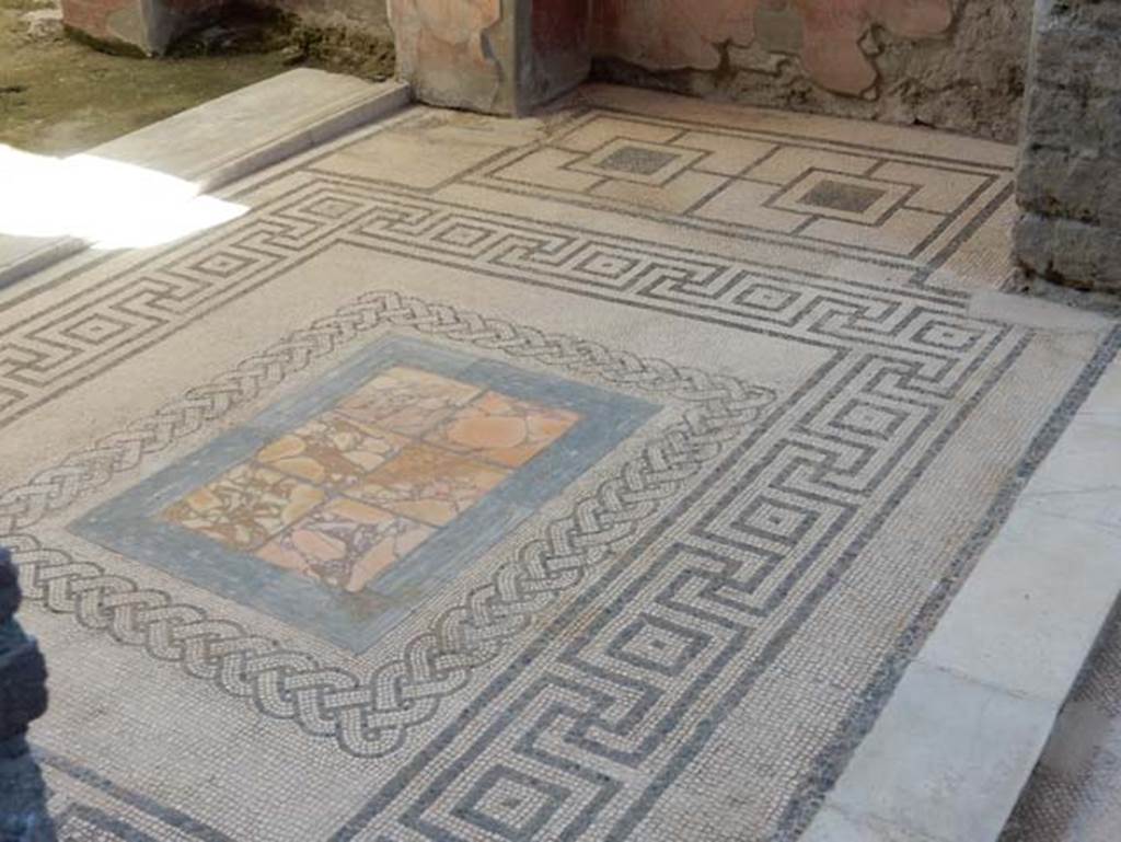 VII.2.45 Pompeii, May 2018. Detail of flooring in tablinum. Photo courtesy of Buzz Ferebee.