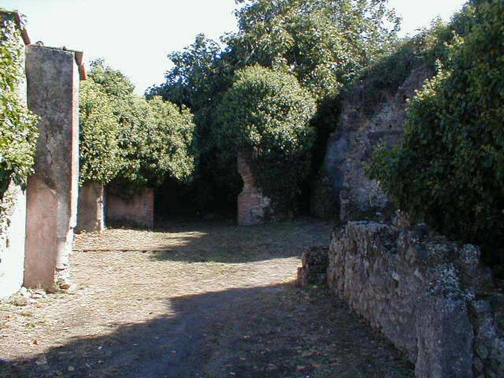 VII.3.13 Pompeii. September 2004. Looking south from tablinum to garden area.