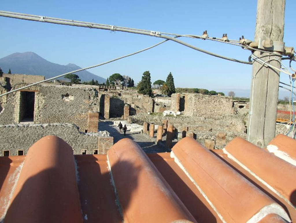 VII.5.19 Pompeii. December 2007. View looking north from roof of new restaurant.