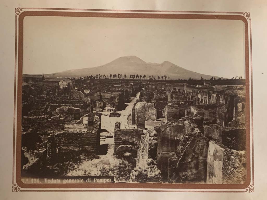 VII.6.7 Pompeii. From an album by Roberto Rive, dated 1868. 
Looking north towards the entrance doorway, centre left in photo. Photo courtesy of Rick Bauer.

