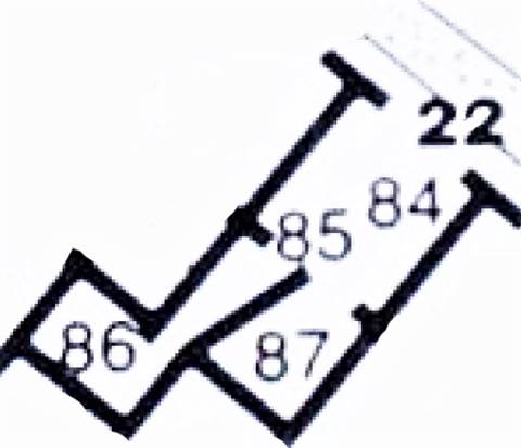 VII.6.22 Pompeii. Plan based on PPM.
See Carratelli, G. P., 1990-2003. Pompei: Pitture e Mosaici: Vol. VII. Roma: Istituto della enciclopedia italiana, p. 182.
