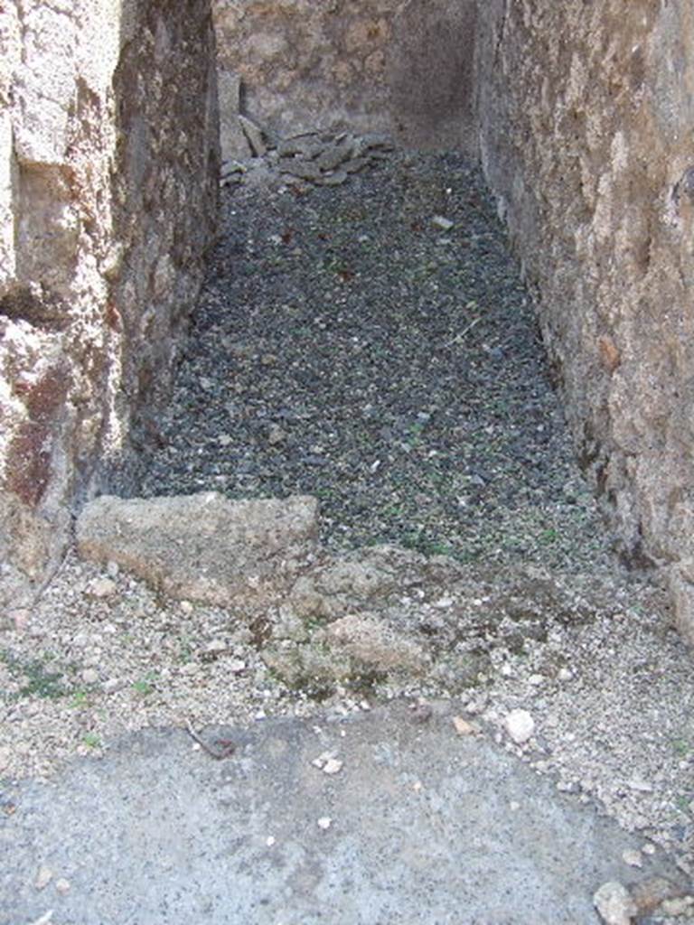 VII.6.30 Pompeii. September 2005. Site of staircase on south side of garden area. 