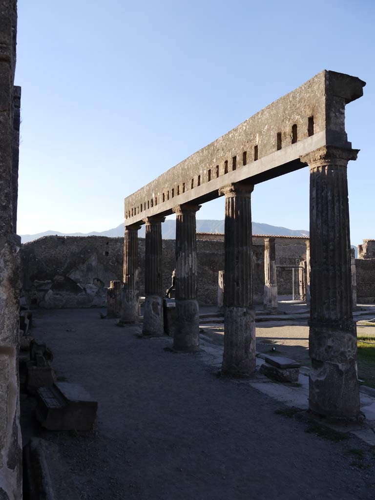 VII.7.32, Pompeii. September 2018. Looking towards south-east corner from east side.
Foto Anne Kleineberg, ERC Grant 681269 DÉCOR.
