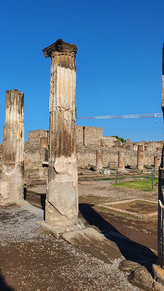 VII.7.32 Pompeii. July 2021. Detail of columns on south side.
Foto Annette Haug, ERC Grant 681269 DÉCOR.
