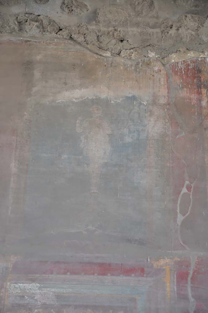 VII.9.7/8 Pompeii. July 2017. Upper west wall, detail of painted figure.
Foto Annette Haug, ERC Grant 681269 DÉCOR.


