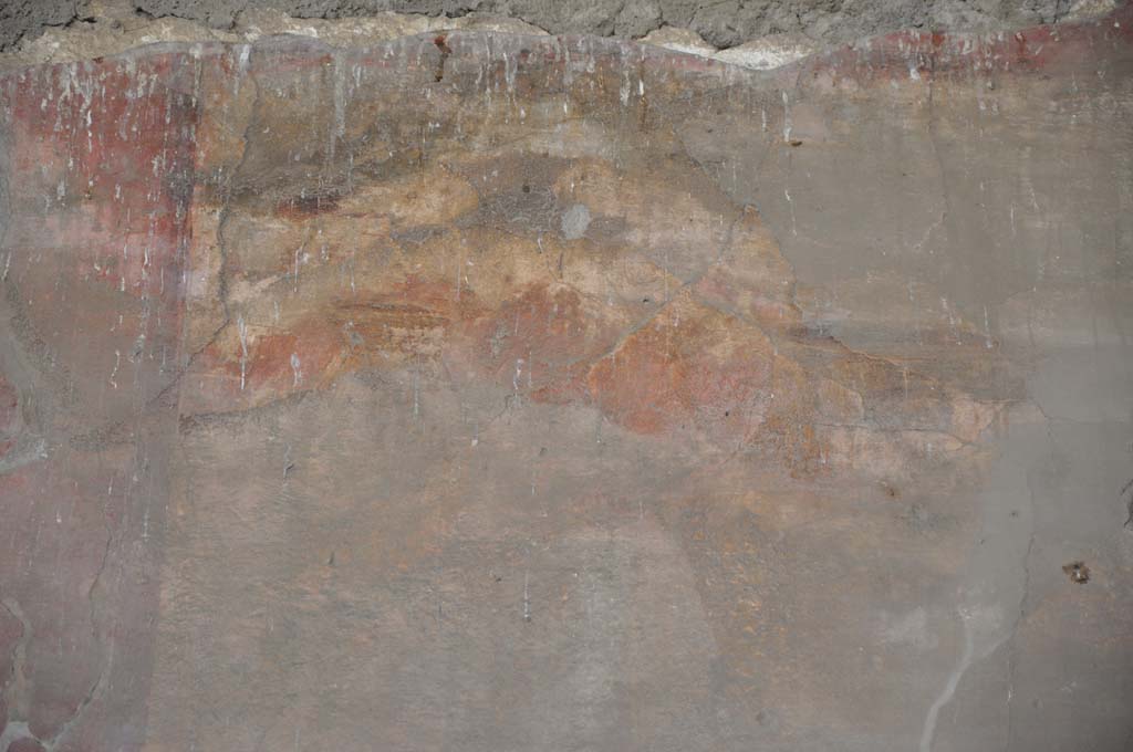 VII.9.7/8 Pompeii. July 2017. Upper west wall at north end, painted panel with jugs, detail from south side of panel.
Foto Annette Haug, ERC Grant 681269 DÉCOR.
