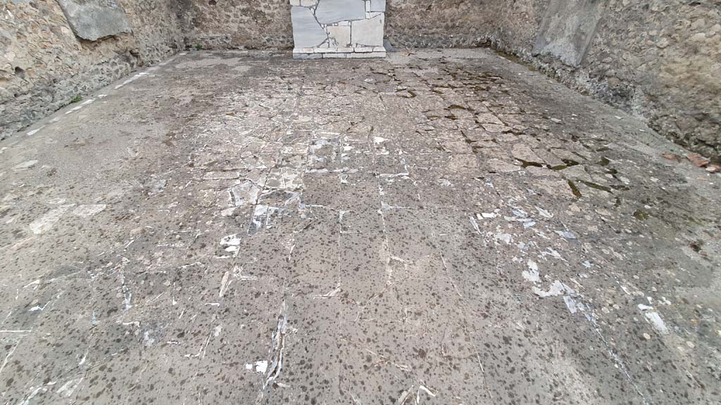 VII.9.7/8 Pompeii. August 2021. Looking east across flooring.
Foto Annette Haug, ERC Grant 681269 DÉCOR.
