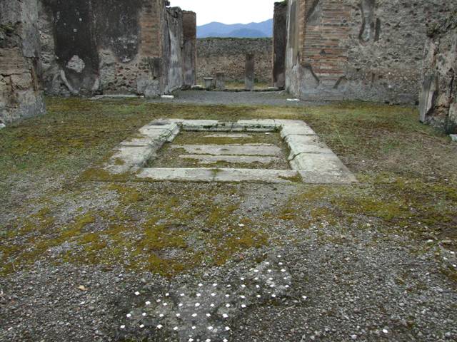 VII.9.47 Pompeii.  March 2009.  Room 1. Atrium. Looking south to Tablinum.