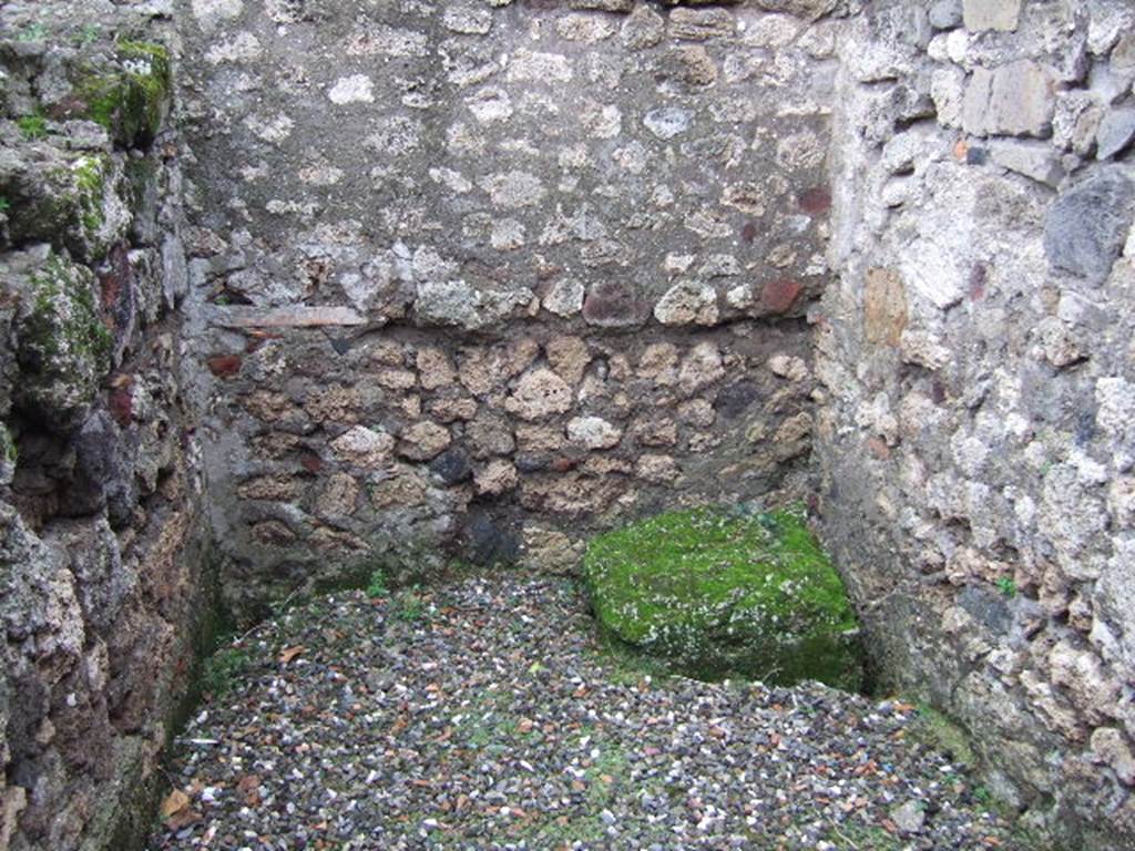 VII.9.49 Pompeii.  December 2005. Rear room with base of stairs to upper floor.
