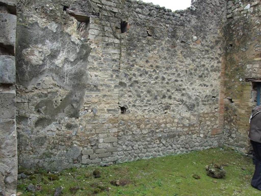 VII.11.14 Pompeii.  March 2009. Garden area “A”.  South wall.