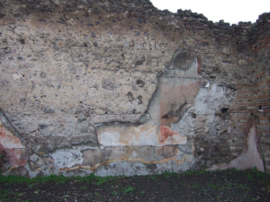 VII.12.21 Pompeii. December 2005. North wall of atrium.