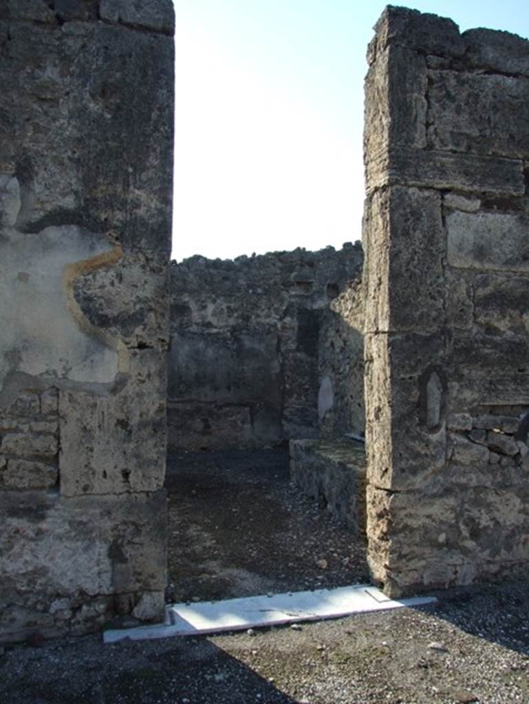 VII.15.2 Pompeii.  December 2007.  Second connecting door to Atrium of VII.15.1 on West side of Atrium of VII.15.2