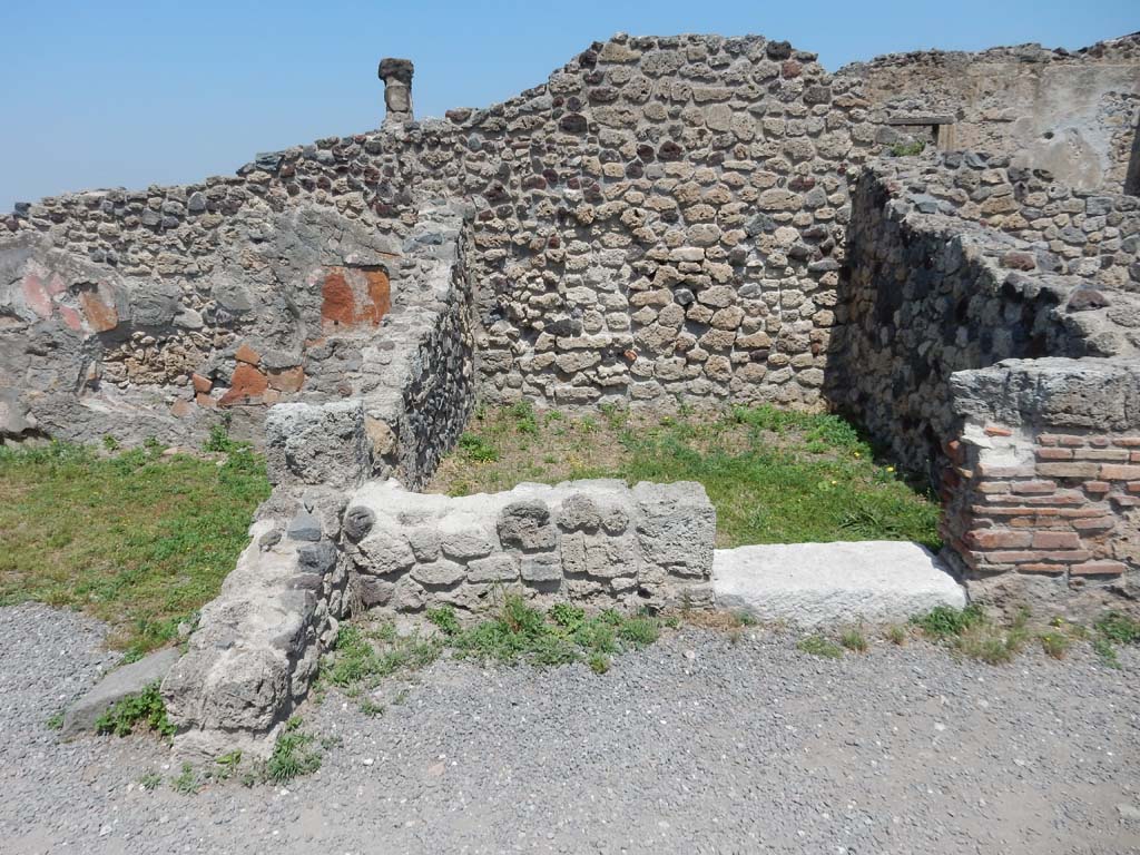 VII.16.10 Pompeii. June 2019. Looking towards north wall of room next to oecus. Photo courtesy of Buzz Ferebee.