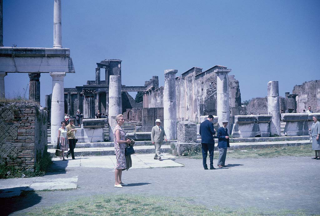 VIII.1.1 Pompeii. December 2023. Looking east from Basilica towards Forum. Photo courtesy of Miriam Colomer.