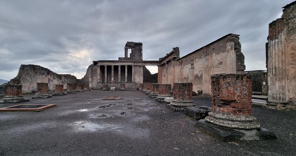 VIII.1.1, Pompeii. March 2019. Detail of capital in Basilica. 
Foto Anne Kleineberg, ERC Grant 681269 DÉCOR.

