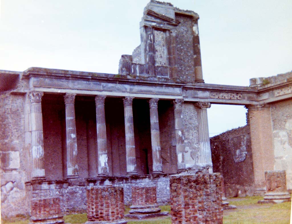 VIII.1.1 Pompeii. 4th April 1980, pre-earthquake. West end of Basilica. Photo courtesy of Tina Gilbert.