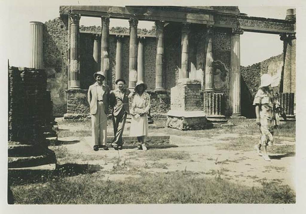VIII.1.1, Pompeii. 1934. West end of Basilica. Photo courtesy of Rick Bauer.