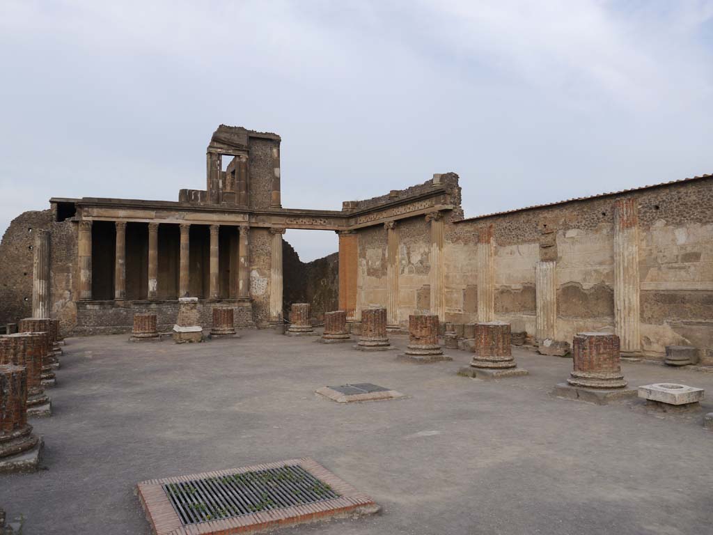 VIII.1.1 Pompeii. September 2018. Looking towards north-west corner of Basilica.
Foto Anne Kleineberg, ERC Grant 681269 DÉCOR.

