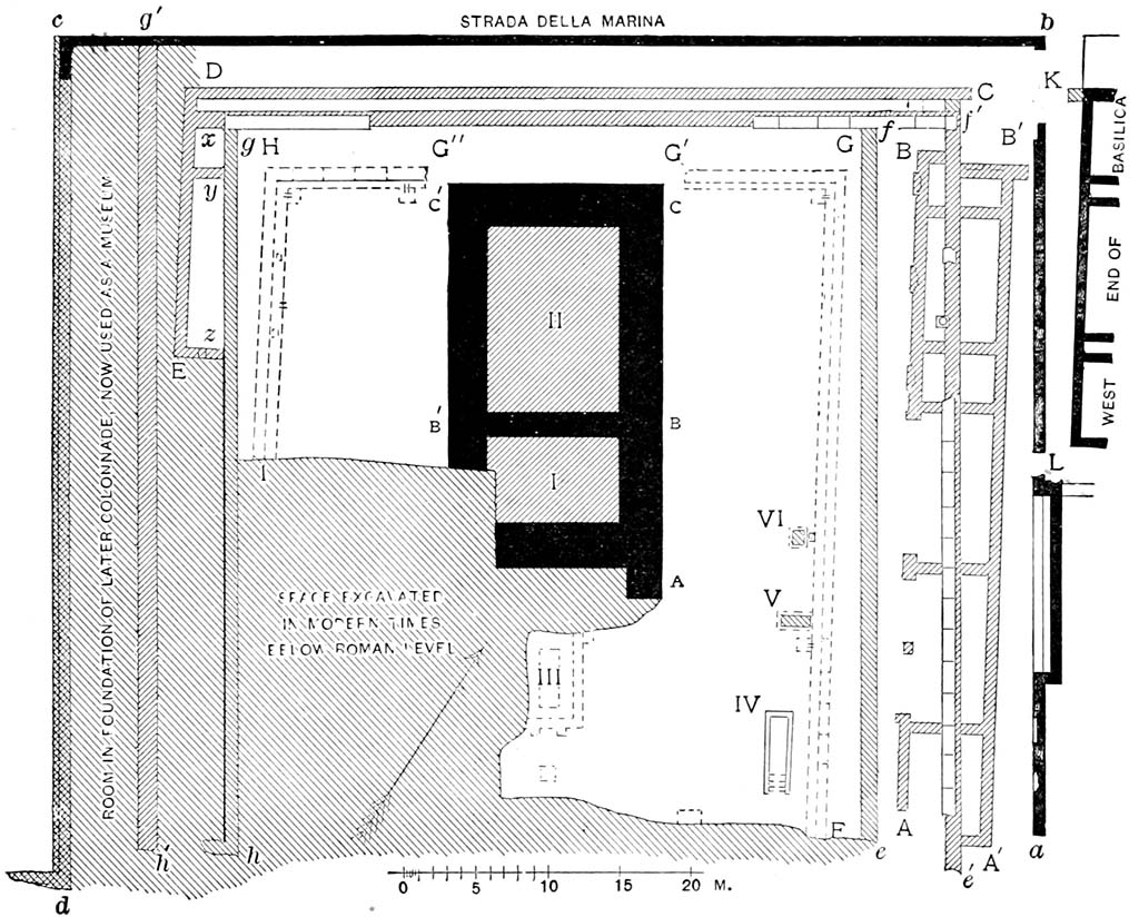 VIII.1.3 Pompeii. Mau Fig. 54. Plan of the temple of Venus Pompeiana.I ...