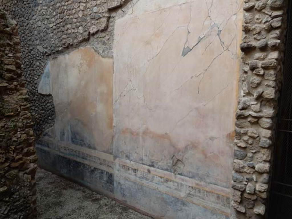 VIII.1.a, Pompeii. May 2018. Decorated painted wall. Photo courtesy of Buzz Ferebee.