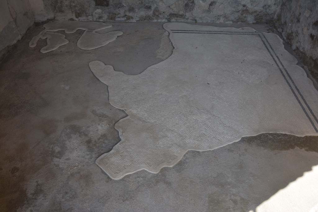 VIII.2.3 Pompeii. March 2019. Mosaic flooring in cubiculum on east side of entrance corridor.
Foto Annette Haug, ERC Grant 681269 DÉCOR.
