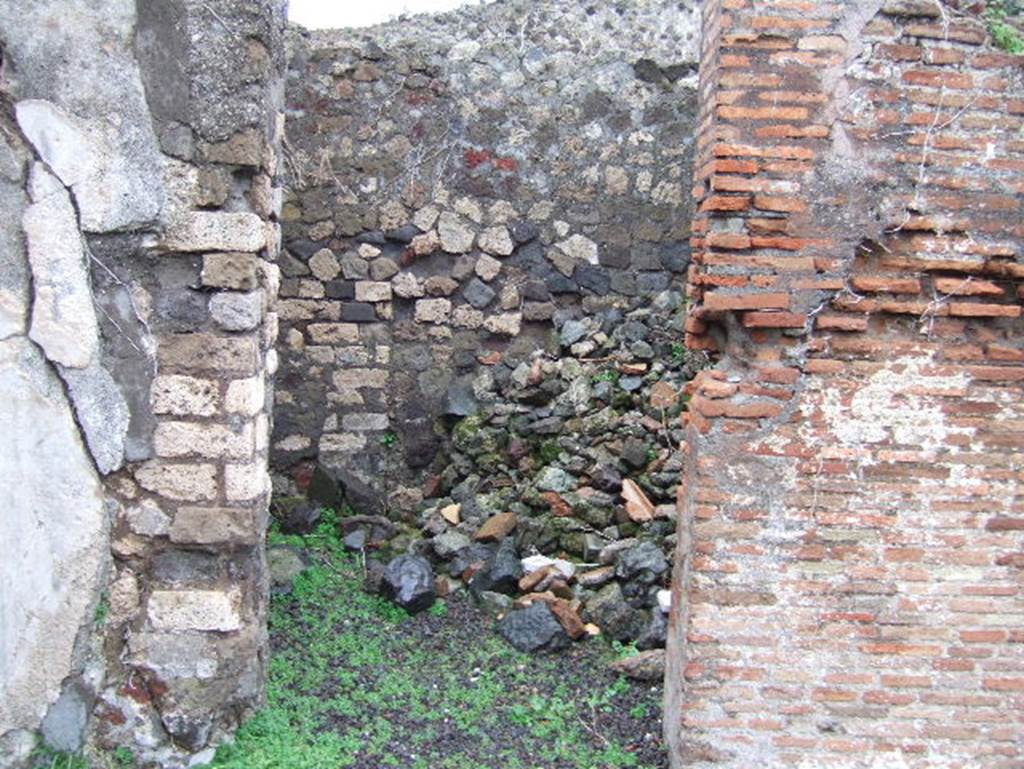 VIII.2.3 Pompeii. December 2005. Doorway to cubiculum in north-east corner on east side of atrium.
