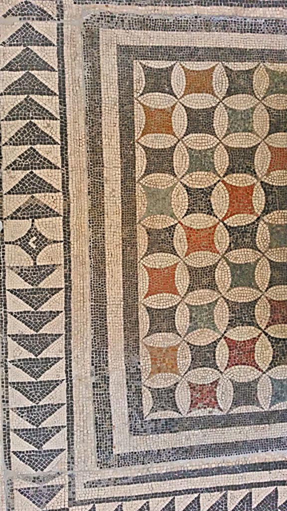 VIII.2.3 Pompeii. July 2019. Detail from mosaic. Photo courtesy of Giuseppe Ciaramella.