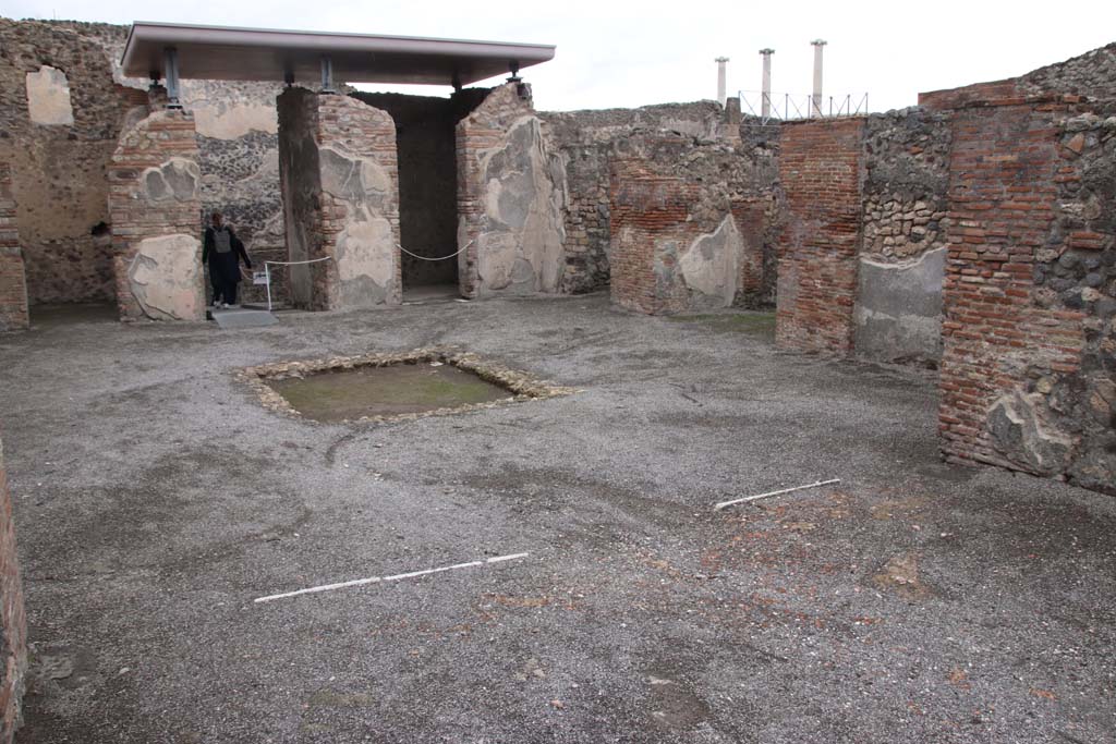 VIII.2.3 Pompeii. October 2020. Looking north-east from tablinum across atrium. Photo courtesy of Klaus Heese.