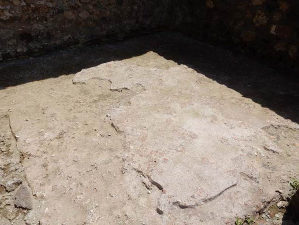 VIII.2.13 Pompeii. May 2018. 
Detail of flooring from one of small rooms (the one on the east) of south side of garden area. Photo courtesy of Buzz Ferebee.

