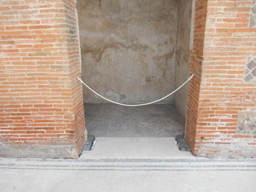 VIII.2.16 Pompeii. May 2024.Doorway in south wall in south-east corner. Photo courtesy of Klaus Heese.

