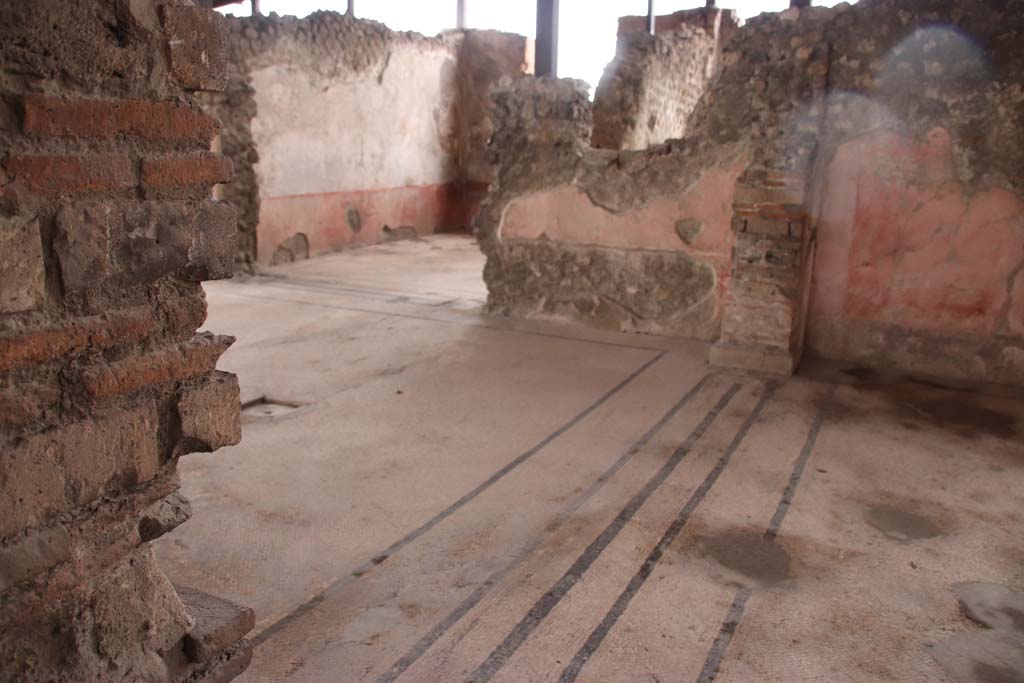 VIII.2.23 Pompeii. October 2020. Doorway to two rooms in south-west corner. Taken from VIII.2.22, looking west. 
Photo courtesy of Klaus Heese.
