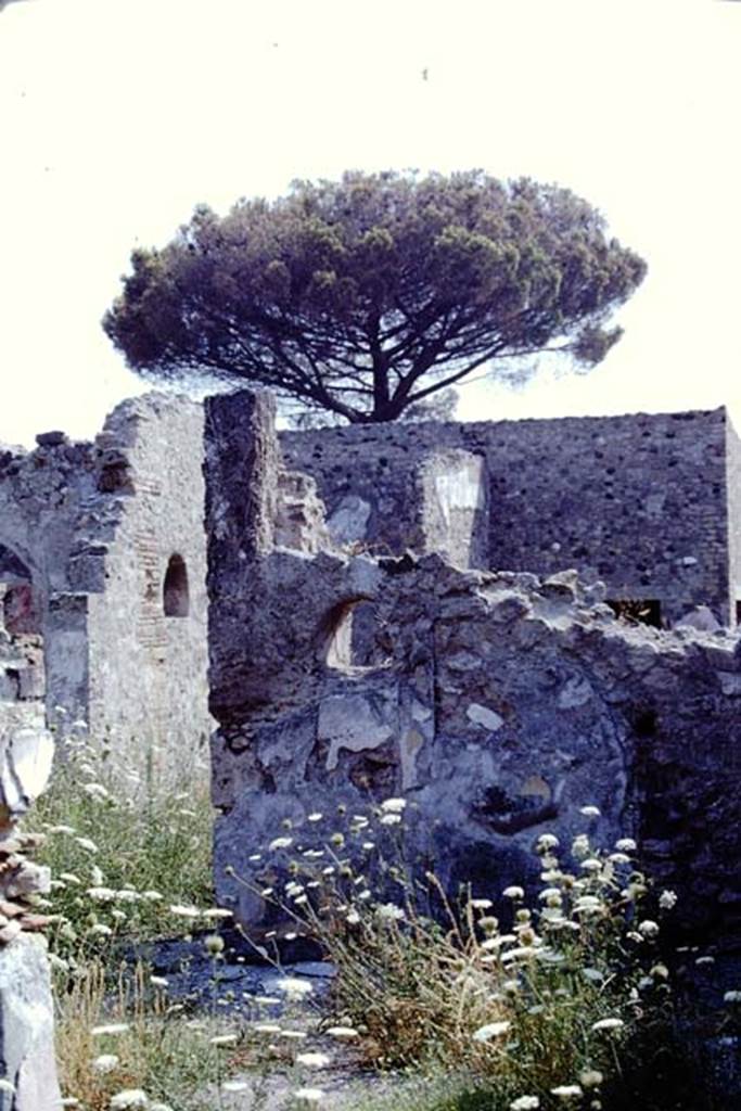 VIII.3.21 Pompeii. 1968. Looking east from room 2 to wall of room 3 with niche. 
On the left is the north wall of room (4) with another niche. Photo by Stanley A. Jashemski.
Source: The Wilhelmina and Stanley A. Jashemski archive in the University of Maryland Library, Special Collections (See collection page) and made available under the Creative Commons Attribution-Non-Commercial License v.4. See Licence and use details.
J68f1181

