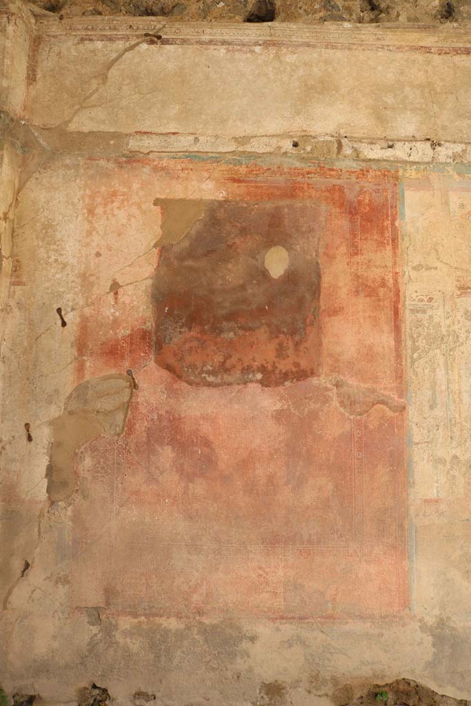 IX.2.5 Pompeii. December 2018. 
Central panel from south wall of triclinium. Photo courtesy of Aude Durand.
