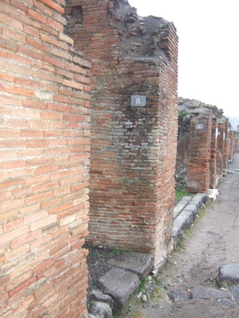 IX.2.8 Pompeii. December 2005. Entrance on Via Stabia.