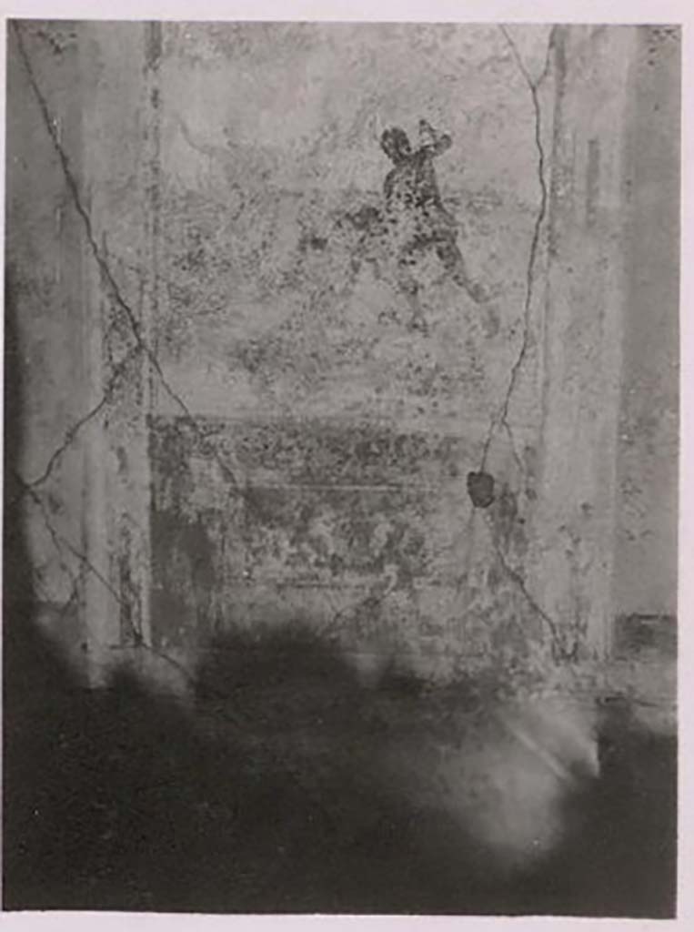 IX.2.16 Pompeii. Pre-1943. Cubiculum b, north wall, painting of Artemis and Acteon. 
Photo by Tatiana Warscher.
See Warscher, T. Codex Topographicus Pompeianus, IX.2. (1943), Swedish Institute, Rome. (no.61a.), p. 140.

