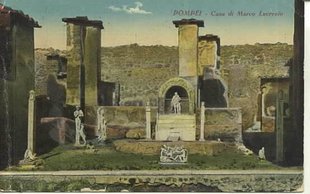 IX.3.5 Pompeii. Old undated postcard of garden area.