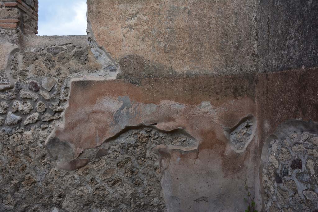 IX.5.4 Pompeii. March 2017. Room a, detail from north wall in north-east corner.
Foto Christian Beck, ERC Grant 681269 DÉCOR.
